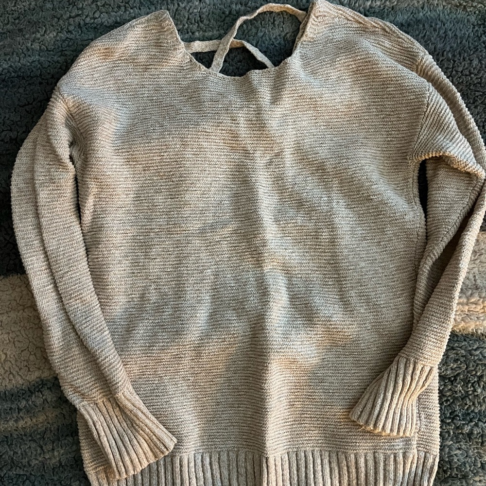 AE Outfitters Cozy Beige Knit Sweater